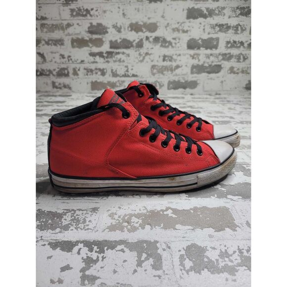3622 Converse Chuck Taylor All Star Red Thick‎ Canvas Hi-Tops Men's 12 - Picture 4 of 8